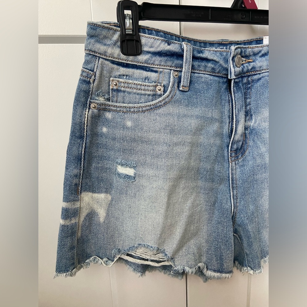 High Rise Denim Shorts